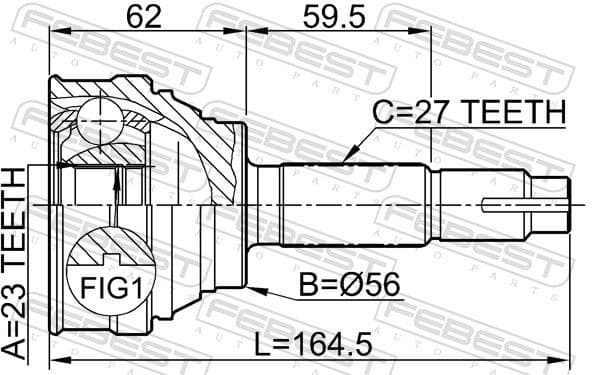 Joint Kit, drive shaft 0210-019 - image 2