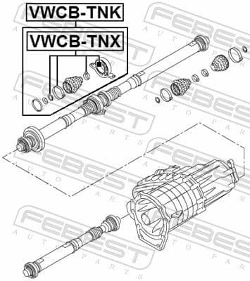 Bearing, propshaft centre bearing VWCB-TNK - image 2