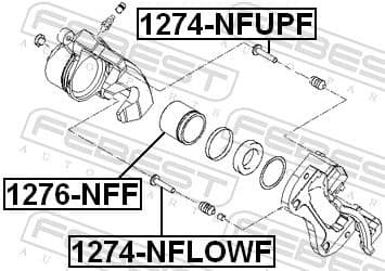 Piston, brake caliper 1276-NFF