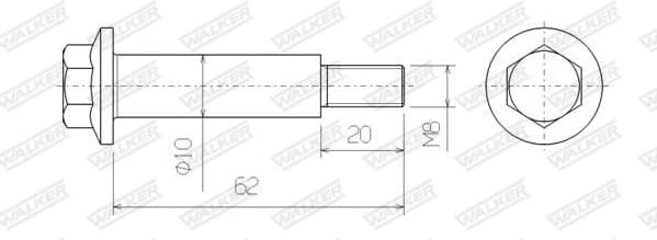 Bolt, exhaust system 83194 - image 9