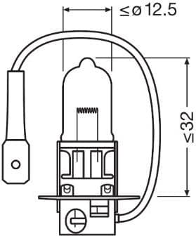 Osram Bulb H3 55W 12V PK22S FS1 - 64151 (OSRAM) - Autoera - image 2