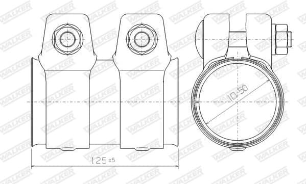 Pipe Connector, exhaust system 86150 - image 5