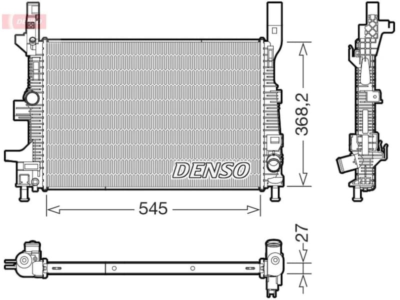 Radiator, engine cooling DRM10122