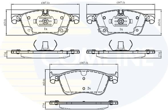 Brake pads front CBP33416