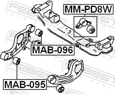 Mounting, differential MM-PD8W - image 2