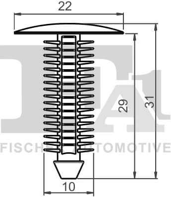 Clip, trim/protection strip 33-10026.25 - image 2