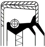 Shaft Seal, wheel hub 12015758B - image 2