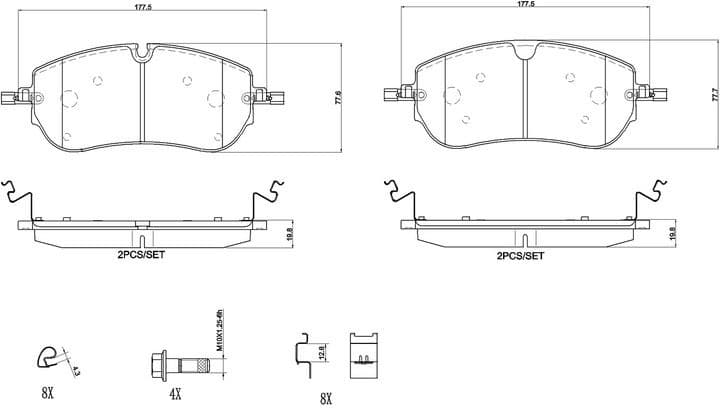 Brake Pad Set, disc brake PRIME LINE P 36 038