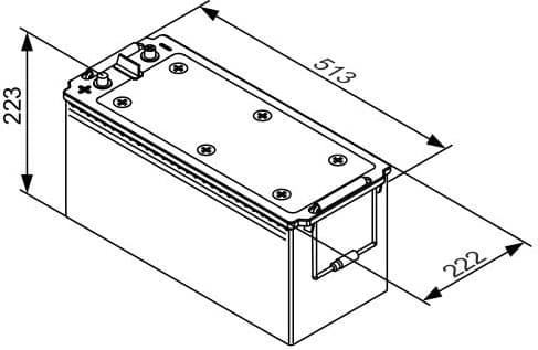 Starter Battery T3 0 092 T30 550 - image 3