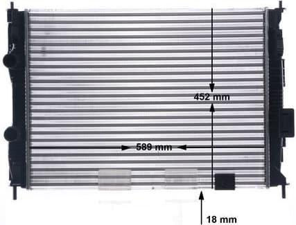 Radiator, engine cooling BEHR CR 15 000S
