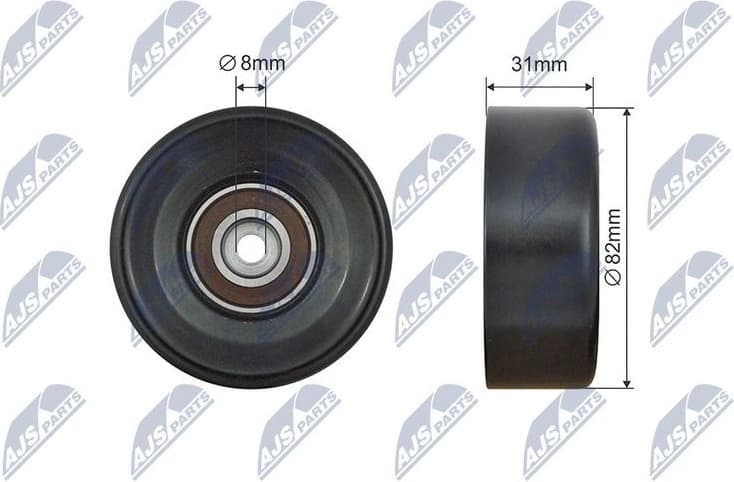 Tensioner Pulley, V-ribbed belt RNK-PL-034