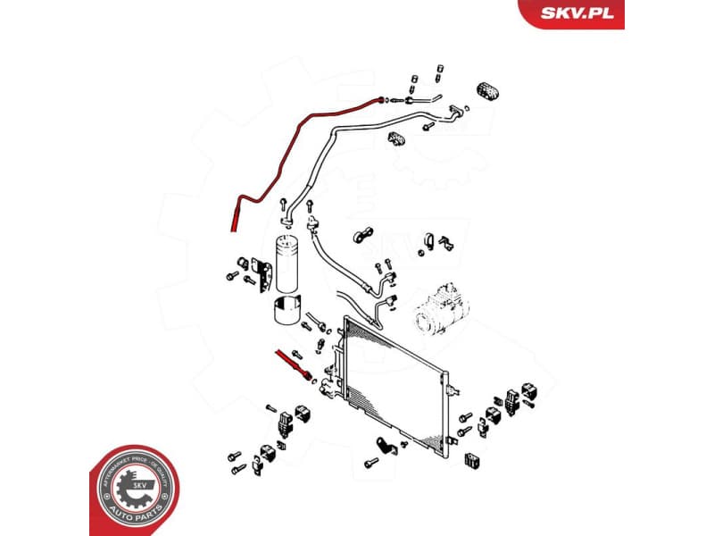 High/Low-pressure Line, air conditioning 54SKV726 - image 5