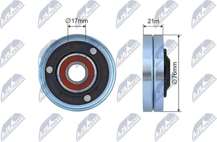 Tensioner Pulley, V-ribbed belt RNK-AU-071