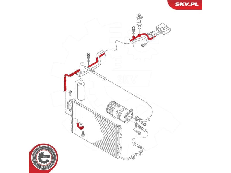High/Low-pressure Line, air conditioning 54SKV708 - image 7