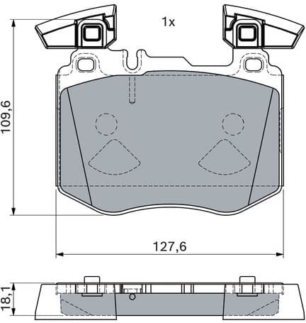 Brake Pad Set, disc brake 0 986 460 102
