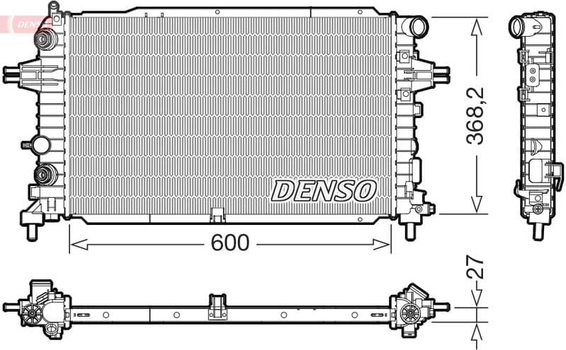 Radiator, engine cooling DRM20129
