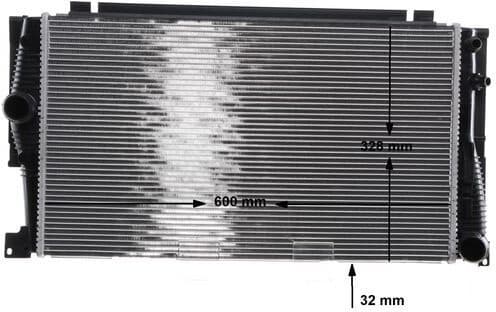 Radiator, engine cooling BEHR CR 775 001S