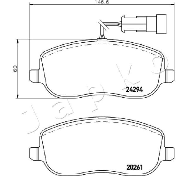Brake Pad Set, disc brake 500220