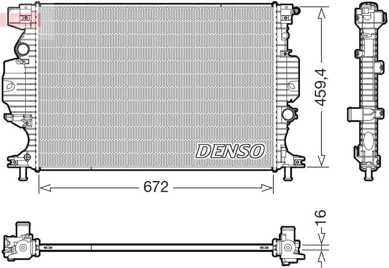 Radiator, engine cooling DRM10121