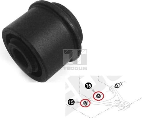 Silentblock rear axle 00728264