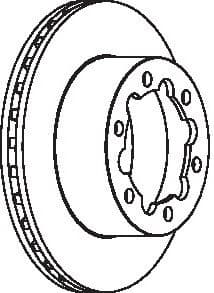 Brake disc, 1pcs REAR, Top Quality FCR312A