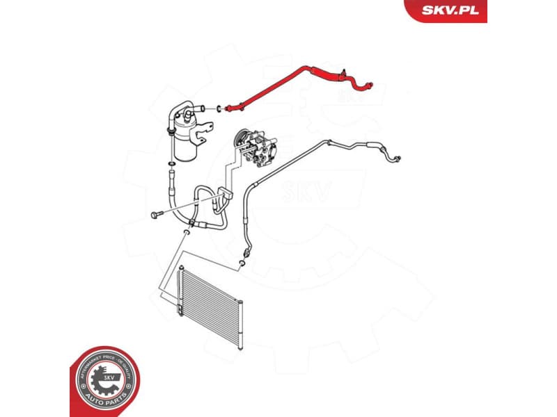 High/Low-pressure Line, air conditioning 54SKV624 - image 4