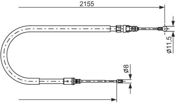 Cable Pull, parking brake 1987477994