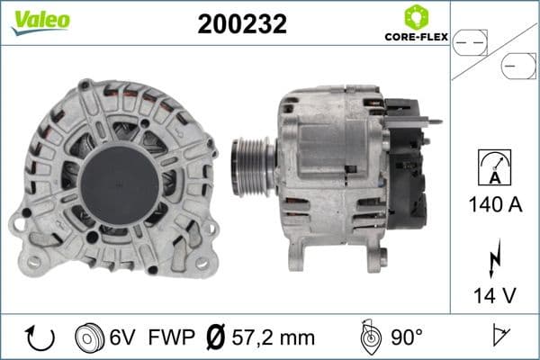 Alternator VALEO CORE-FLEX 200232