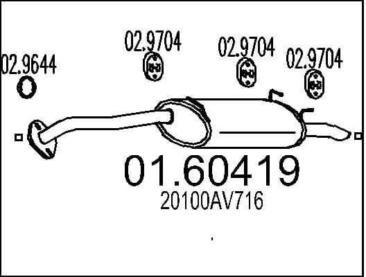 Rear Muffler 01.60419