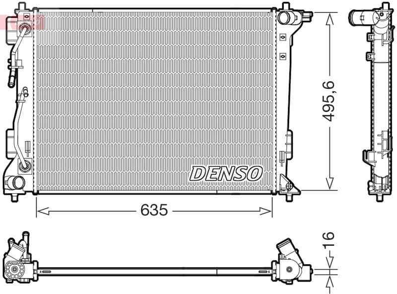 Radiator, engine cooling DRM41036