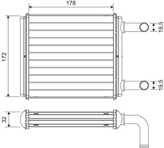 Heat Exchanger, interior heating 811612