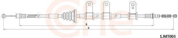 Cable Pull, parking brake 92.1.MT003