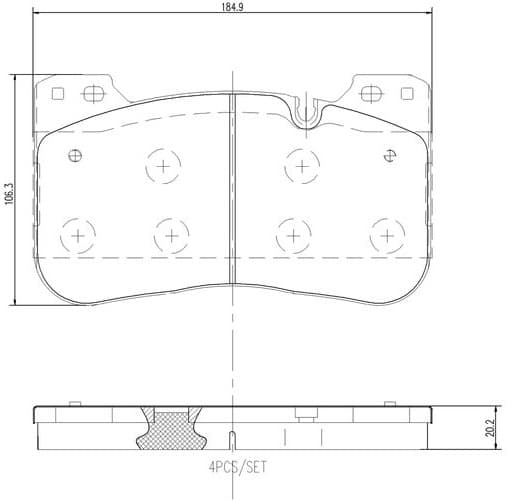 Brake Pad Set, disc brake PRIME LINE P 06 100