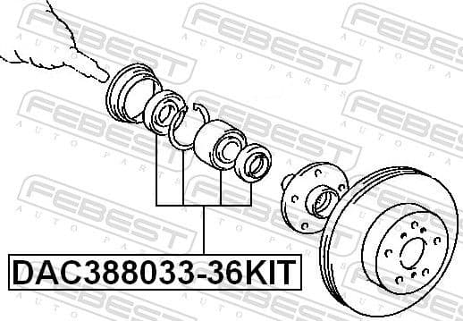 Wheel Bearing Kit DAC388033-36KIT - image 2