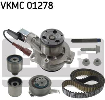 Timing belt kit with water pump VKMC 01278 - image 2