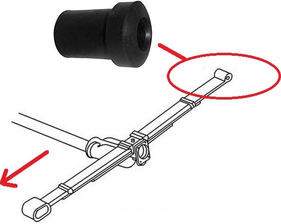 Bushing leaf spring 00131833 - image 2