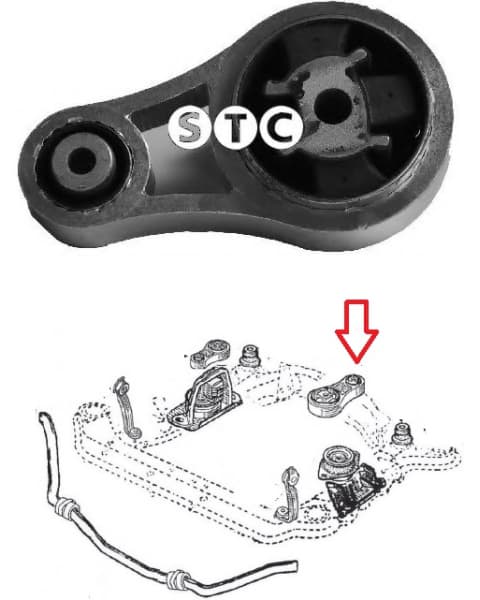 Mounting engine T404449