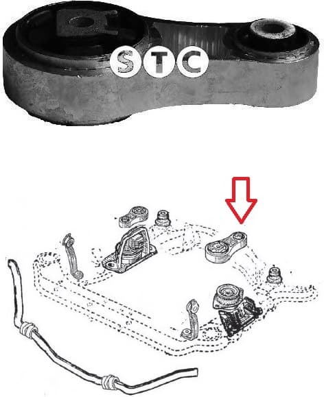 Mounting engine T404452 - image 3