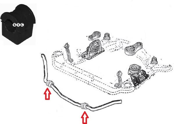 Mounting stabilizer front T404578 - image 3