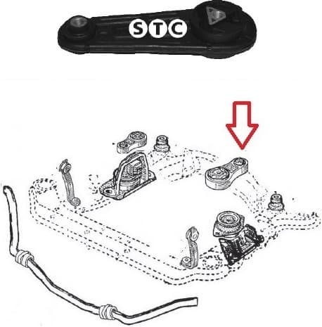 Mounting engine T404631