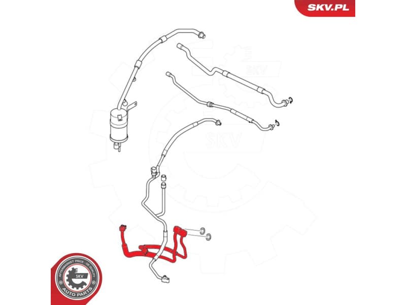 High/Low-pressure Line, air conditioning 54SKV637 - image 5