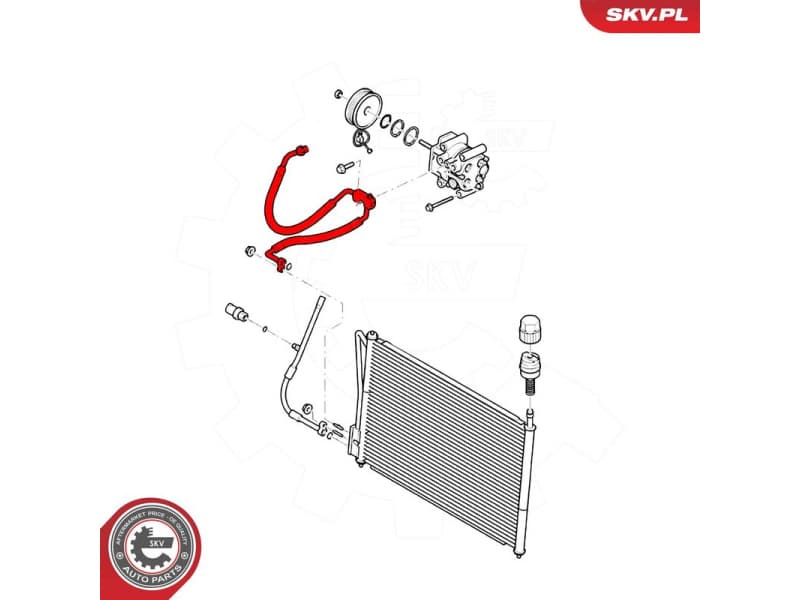 High/Low-pressure Line, air conditioning 54SKV736 - image 6
