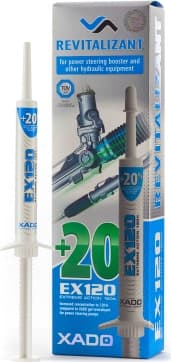 Revitalizantas XADO EX120 vairo stiprintuvams ir kitai hidraulinei technikai 8ml
