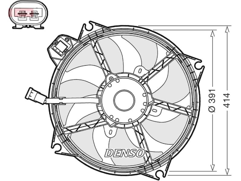 Fan, engine cooling DER23005