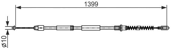Cable Pull, parking brake 1987482539