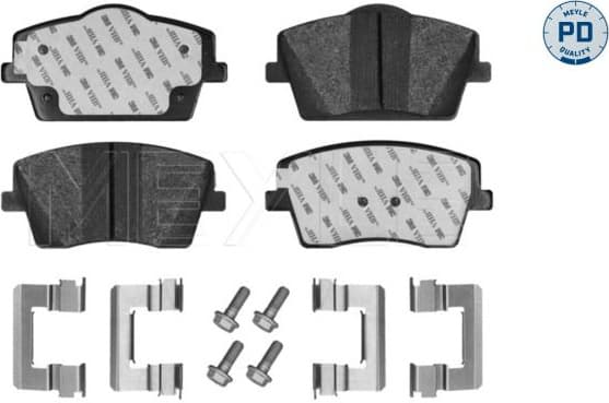 Brake Pad Set, disc brake MEYLE-PD: Advanced performance and design. 025 261 2618/PD