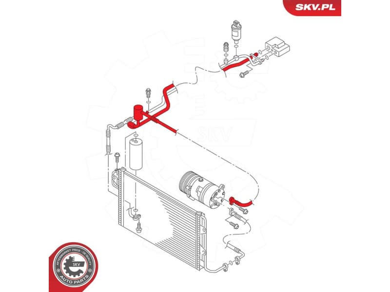 High/Low-pressure Line, air conditioning 54SKV709 - image 5