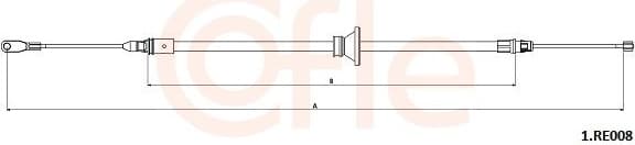 Cable Pull, parking brake 92.1.RE008