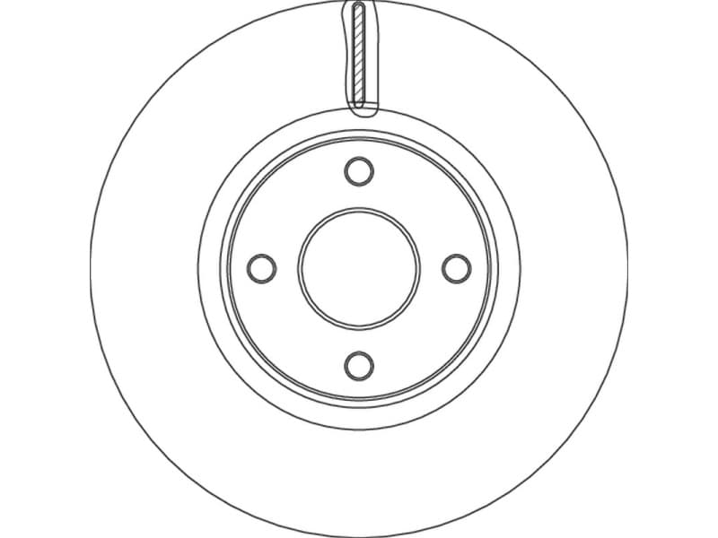 Brake Disc TRW SINGLE DF6761S