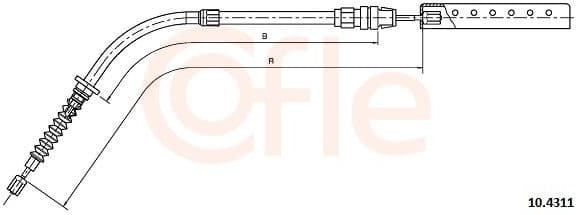 Cable Pull, parking brake 92.10.4311